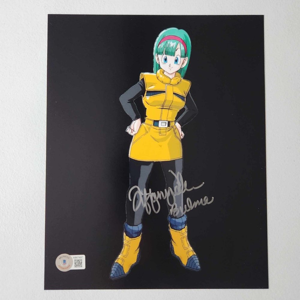 Dragon Ball Z Bulma Autograph 8x10 Signed by Tiffany Vollmer - Beckett COA